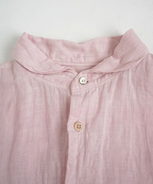 suzuki takayuki.スズキタカユキ.one-piece shawl-collar shirt[S203-09/pink]