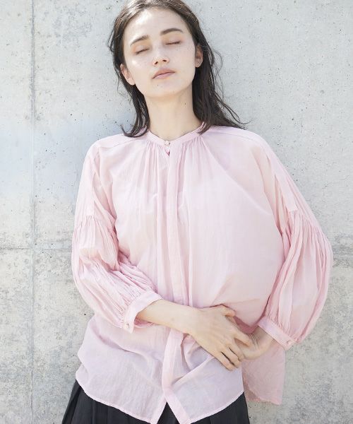 suzuki takayuki スズキタカユキ puff-sleeve blouse[S201-15/pink]