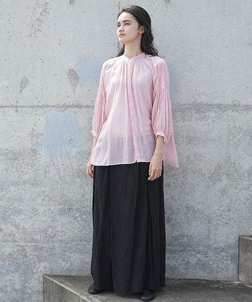 suzuki takayuki スズキタカユキ puff-sleeve blouse[S201-15/pink]