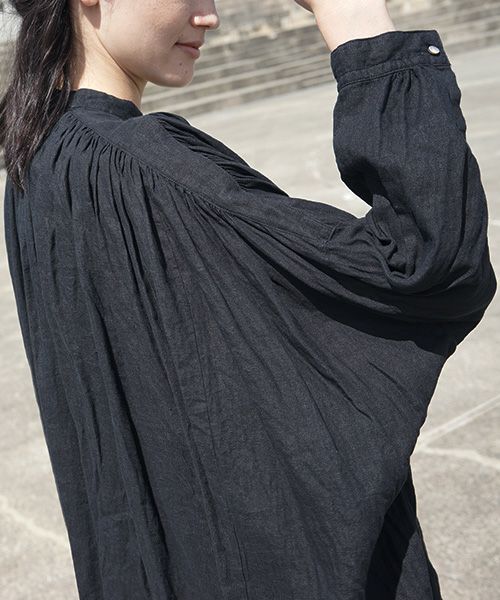 suzuki takayuki.スズキタカユキ.cape blouse[S201-16/black]:i