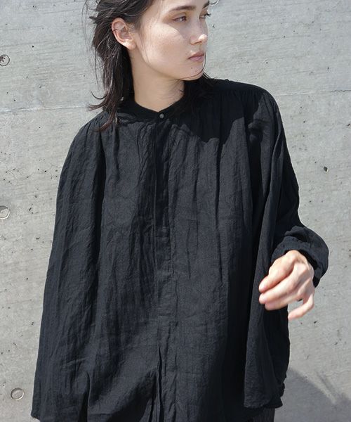 suzuki takayuki.スズキタカユキ.cape blouse[S201-16/black]:i