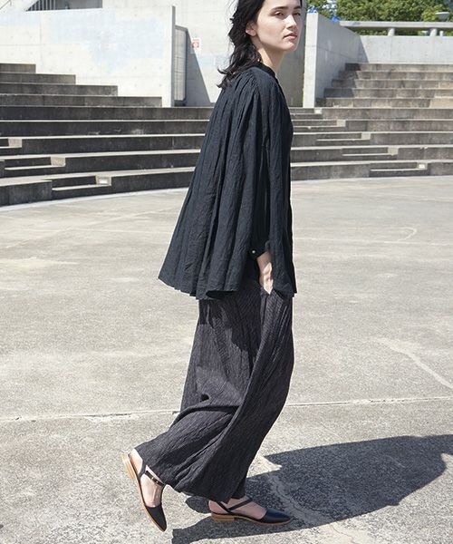 suzuki takayukiスズキタカユキcape blouse[S201-16/black]:isuzuki