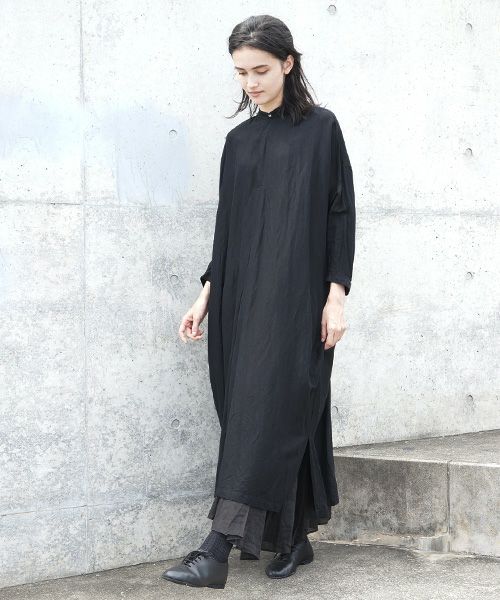 suzuki takayuki スズキタカユキ peasant dress i[S201-19/black]:i