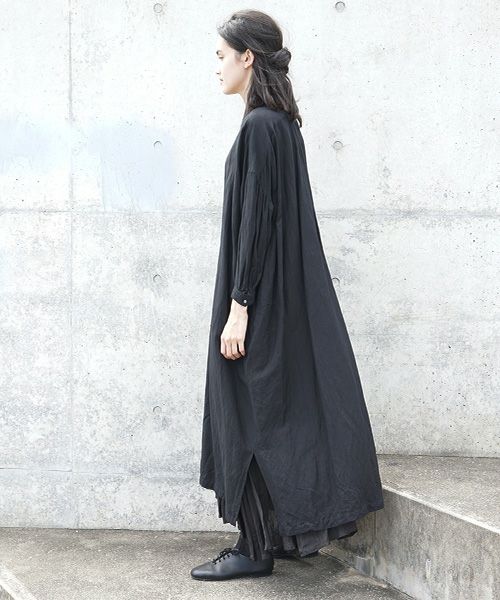 suzuki takayuki.スズキタカユキ.peasant dress i[S201-19/black]:i