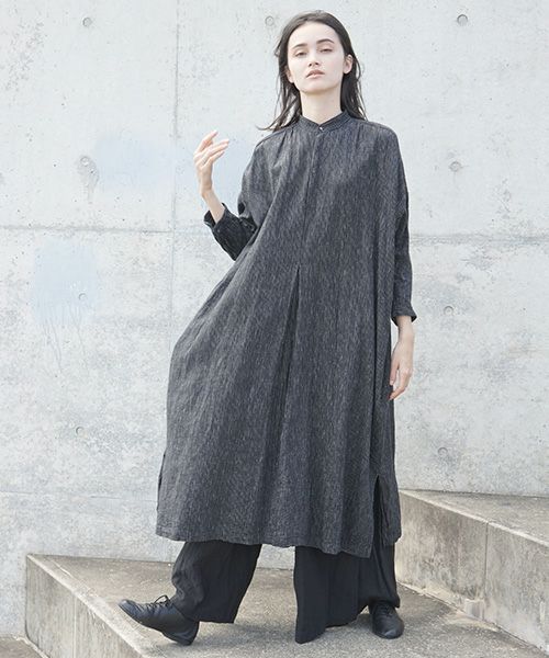 suzuki takayukiスズキタカユキpeasant dress ii[S201-20/black stripe