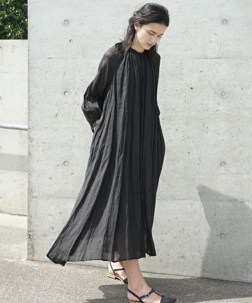 suzuki takayuki スズキタカユキ flared dress[S201-24/black]:i