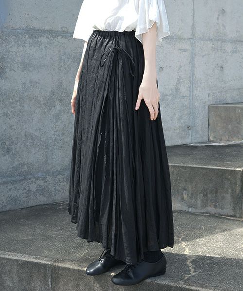 suzuki takayuki スズキタカユキ long skirt[S201-25/black]