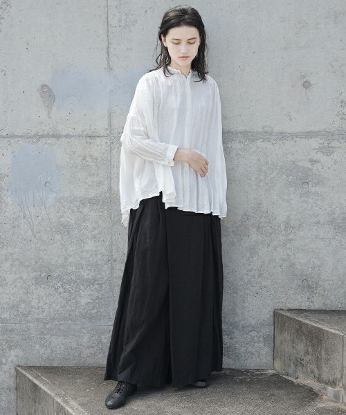 suzuki takayukiスズキタカユキwrapped pants i[S202-15/black]suzuki 