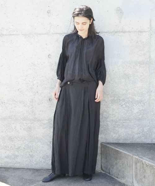 suzuki takayuki.スズキタカユキ.wrapped pants i[S202-15/black]