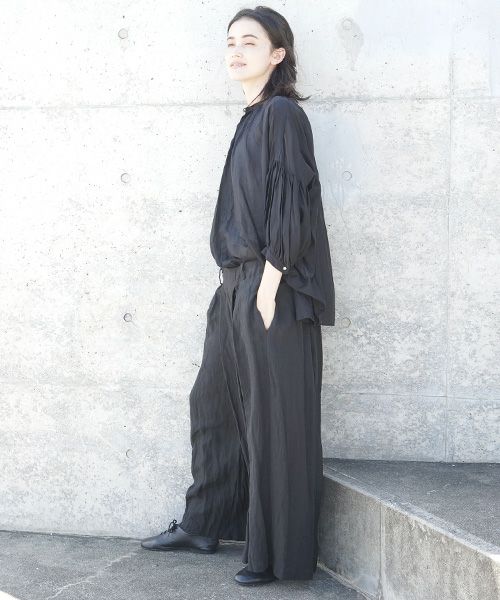 suzuki takayuki スズキタカユキ wrapped pants i[S202-15/black]