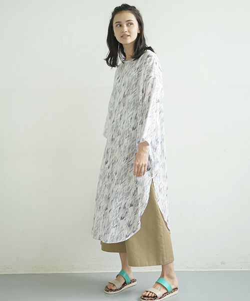 sneeuw.スニュウ.湖面プリントワンピース[snw21-08]