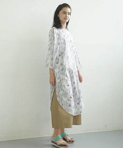 sneeuw.スニュウ.湖面プリントワンピース[snw21-08]