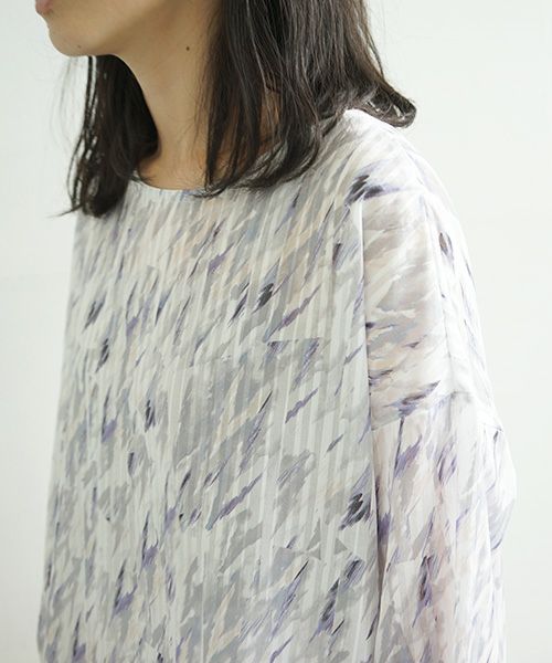 sneeuw.スニュウ.湖面プリントワンピース[snw21-08]