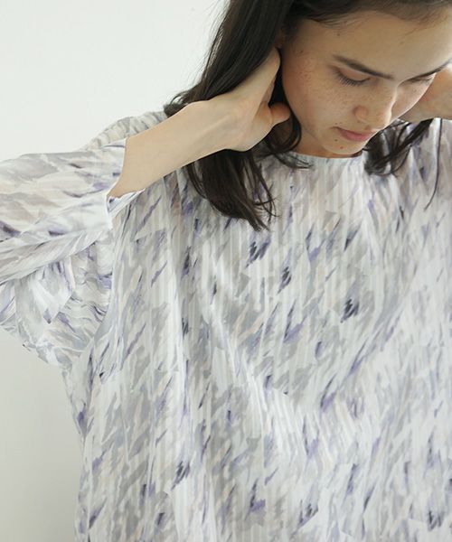 sneeuw.スニュウ.湖面プリントワンピース[snw21-08]