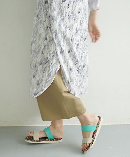 sneeuw.スニュウ.湖面プリントワンピース[snw21-08]