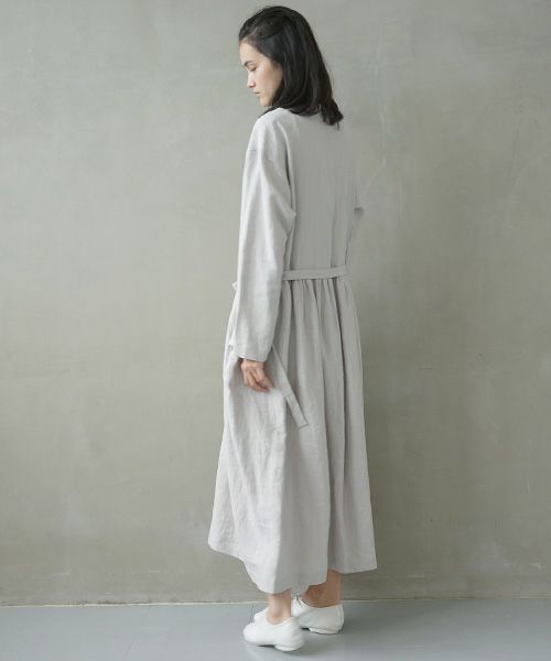 Mochi.モチ.petit hight neck dress [ms02-op-01/grey]
