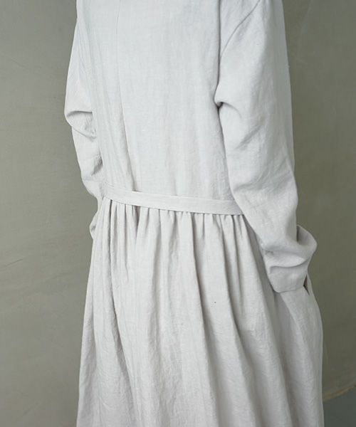 Mochi.モチ.petit hight neck dress [ms02-op-01/grey]
