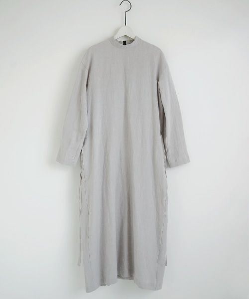 Mochi.モチ.petit hight neck dress [ms02-op-01/grey]