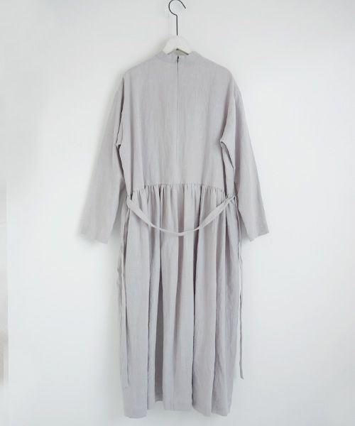 Mochi.モチ.petit hight neck dress [ms02-op-01/grey]
