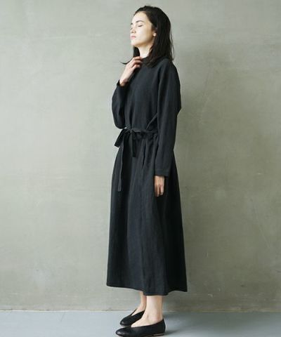 Mochi.モチ.petit hight neck dress [ms02-op-01/black]