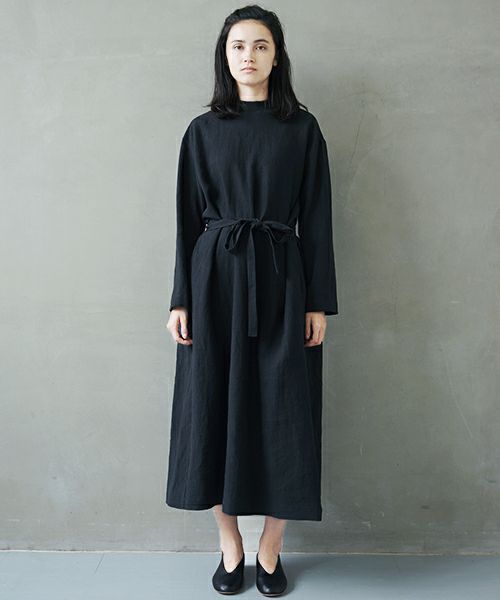 Mochi.モチ.petit hight neck dress [ms02-op-01/black]