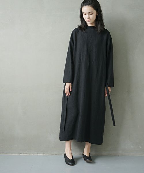 Mochi.モチ.petit hight neck dress [ms02-op-01/black]