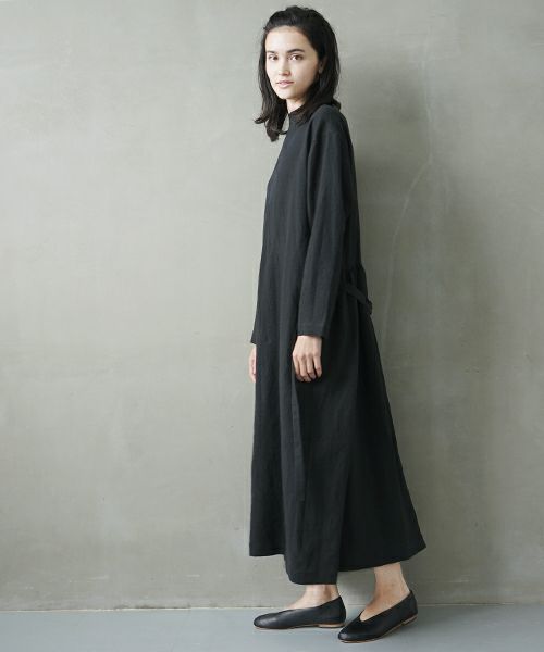 Mochi.モチ.petit hight neck dress [ms02-op-01/black]