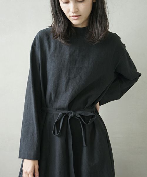 Mochi.モチ.petit hight neck dress [ms02-op-01/black]