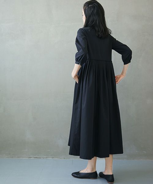 Mochi.モチ.pin tuck dress [ms02-op-02]
