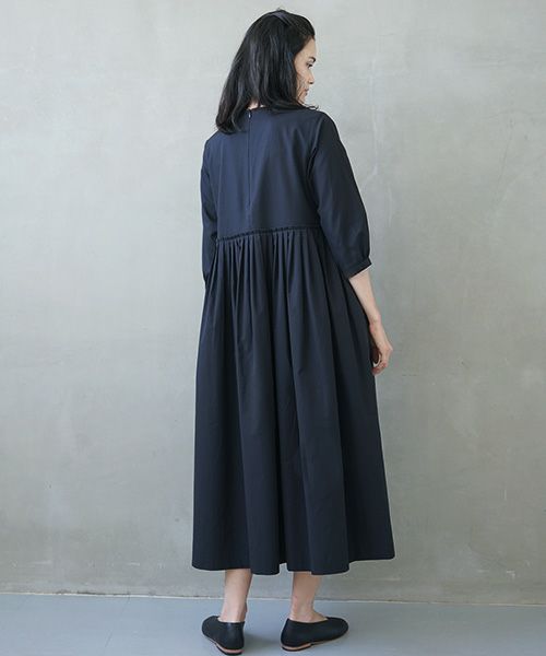 Mochi.モチ.pin tuck dress [ms02-op-02]