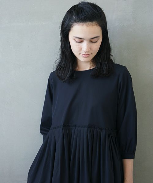 Mochi.モチ.pin tuck dress [ms02-op-02]