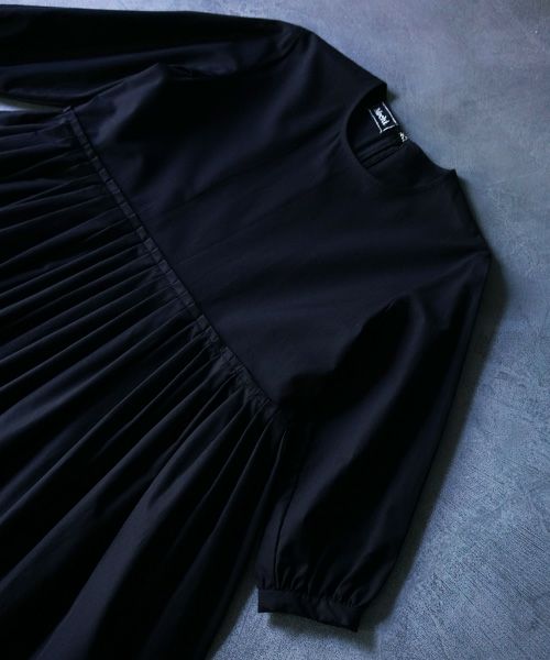 Mochi.モチ.pin tuck dress [ms02-op-02]