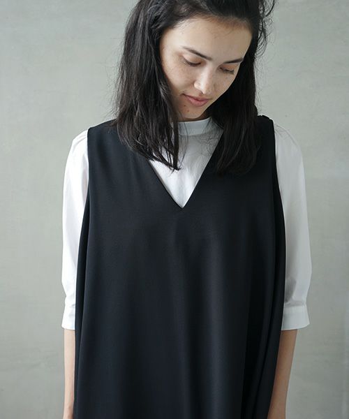 Mochi.モチ.v-neck dress [ms02-op-03]