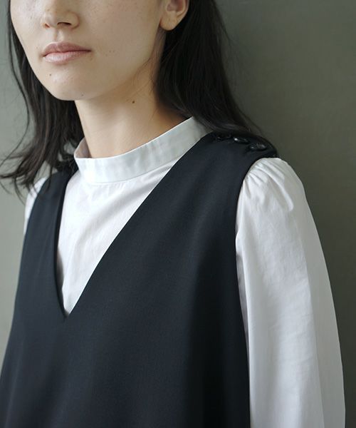 Mochi.モチ.v-neck dress [ms02-op-03]