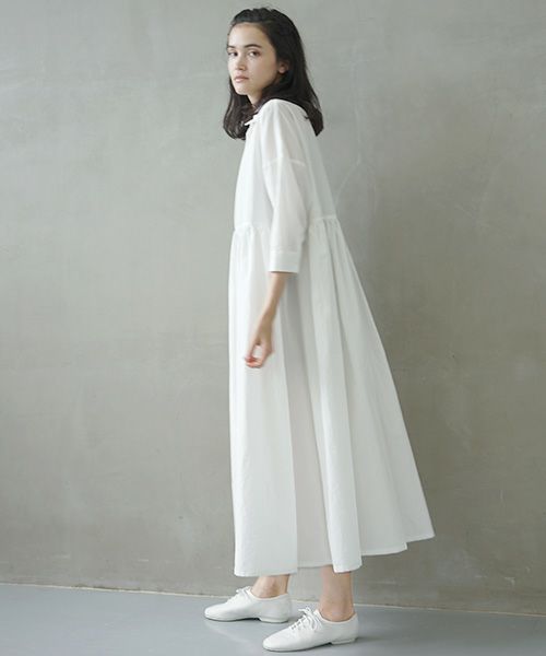 Mochi.モチ.shirt dress [ms02-op-05/white]