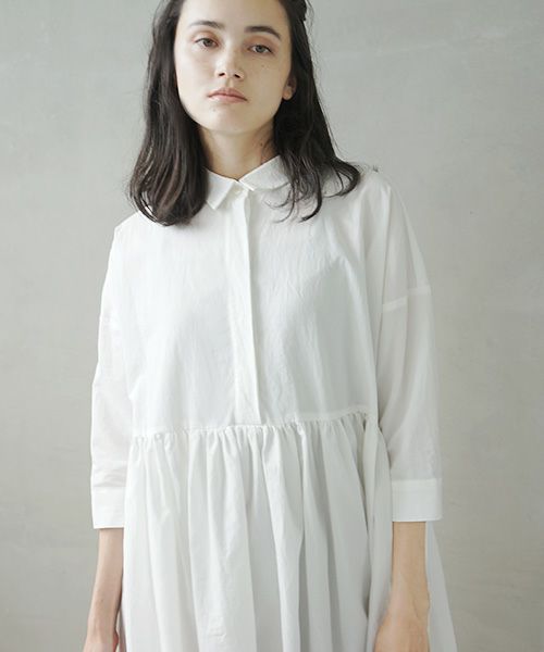 Mochi.モチ.shirt dress [ms02-op-05/white]