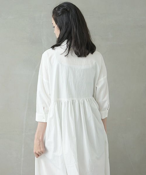 Mochi.モチ.shirt dress [ms02-op-05/white]