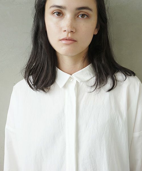 Mochi.モチ.shirt dress [ms02-op-05/white]