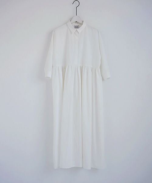 Mochi.モチ.shirt dress [ms02-op-05/white]
