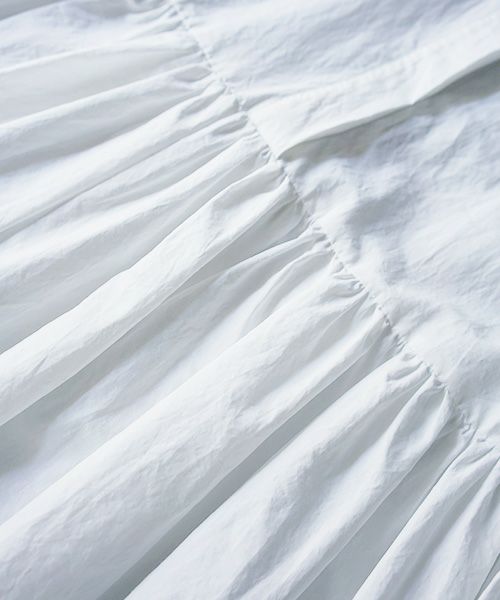 Mochi.モチ.shirt dress [ms02-op-05/white]