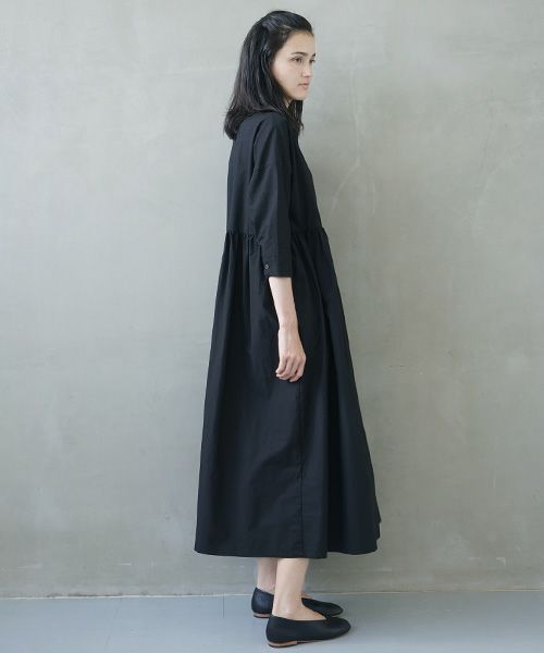Mochi.モチ.shirt dress [ms02-op-05/black]