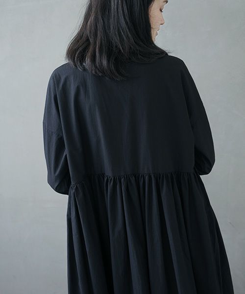 Mochi.モチ.shirt dress [ms02-op-05/black]