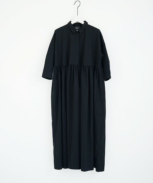 Mochi.モチ.shirt dress [ms02-op-05/black]
