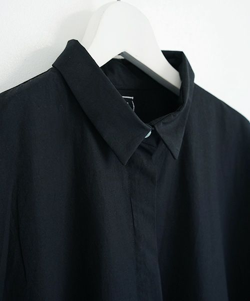 Mochi.モチ.shirt dress [ms02-op-05/black]