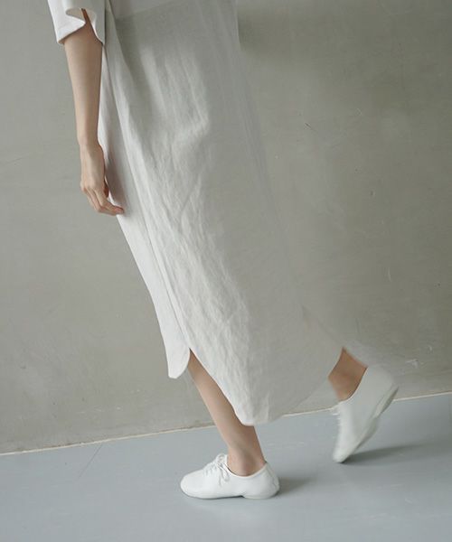 Mochi.モチ.cotton ＆ linen layered dress [ms02-op-07/beige]