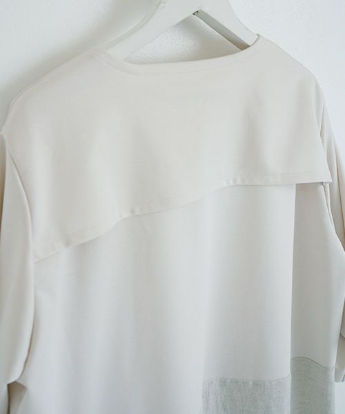 Mochi.モチ.cotton ＆ linen layered dress [ms02-op-07/beige]