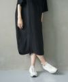 Mochi.モチ.cotton ＆ linen layered dress [ms02-op-07/black]