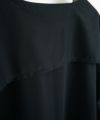 Mochi.モチ.cotton ＆ linen layered dress [ms02-op-07/black]
