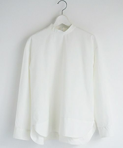 Mochi.モチ.petit high necked shirt.[ms02-sh-01/white]