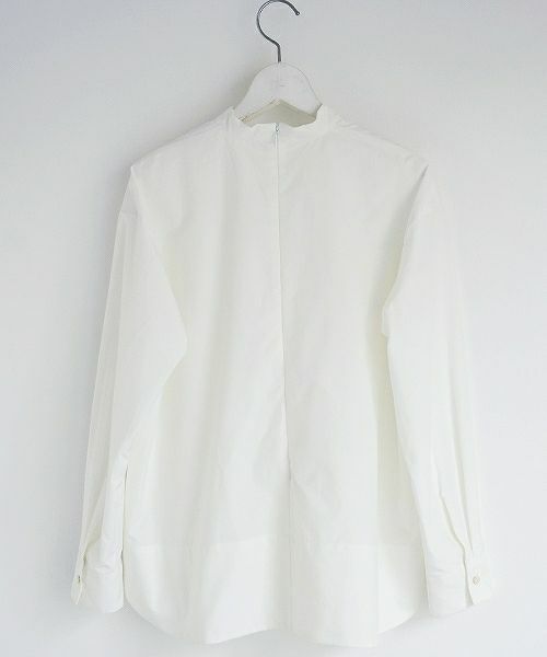 Mochi.モチ.petit high necked shirt.[ms02-sh-01/white]